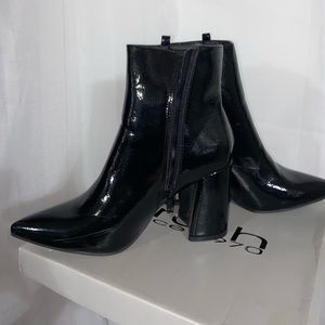 Black ankle boots